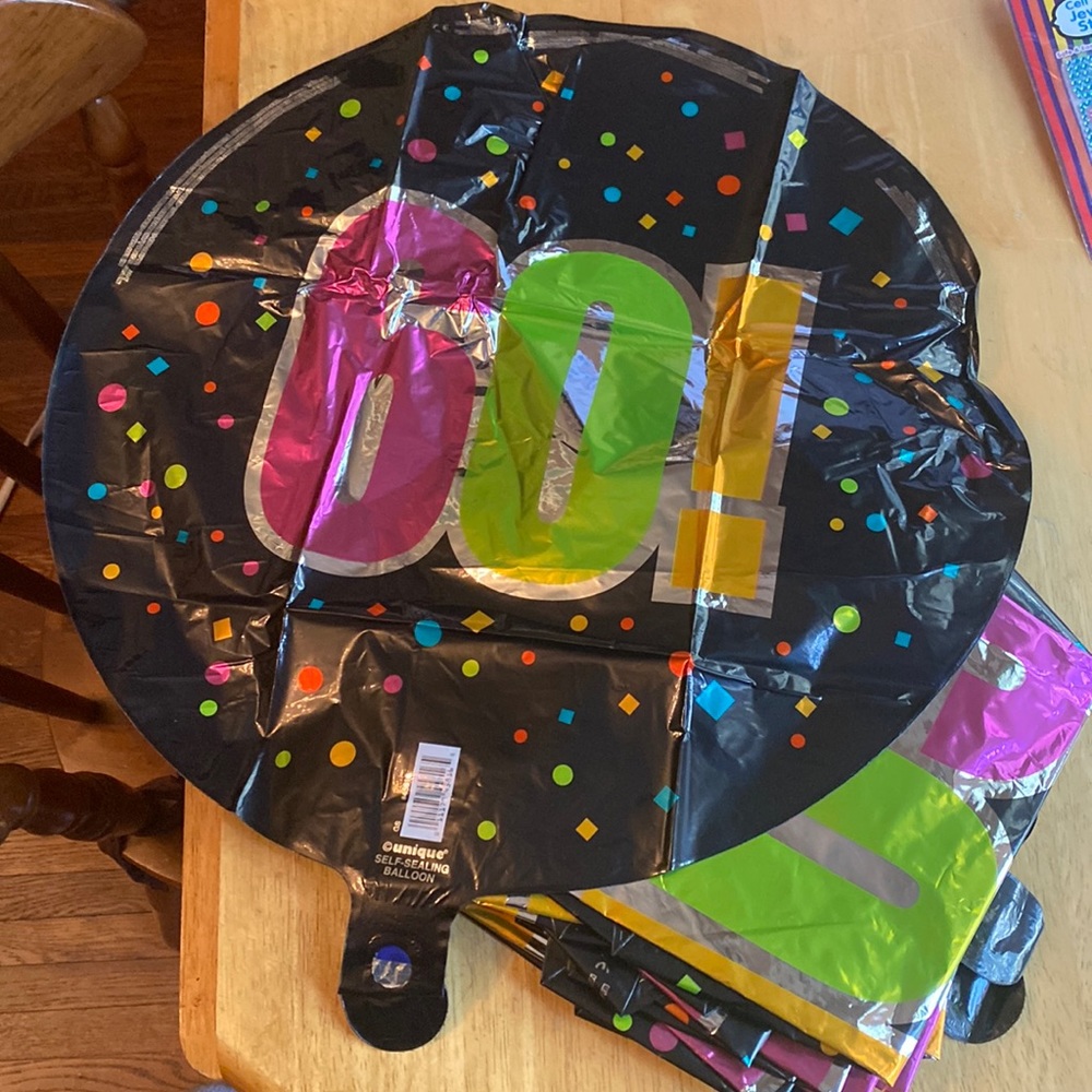 14 ballons 60 year new